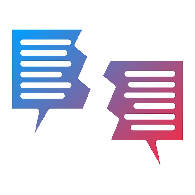 La imagen vectorial del icono de Diferentes Opiniones se puede utilizar para Generation Gap