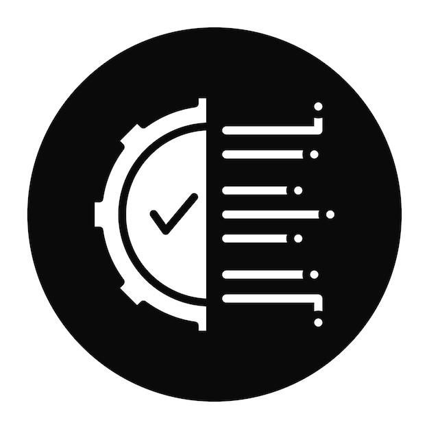 Imagen vectorial de icono de digitalización Se puede utilizar para Business Analytics