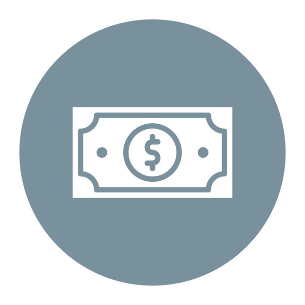 Imagen vectorial del icono del dinero Se puede usar para Luxury
