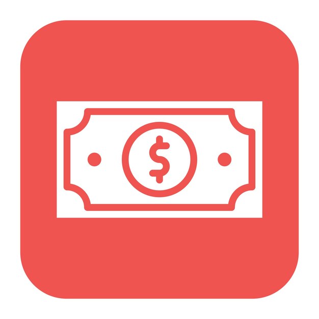 Imagen vectorial del icono del dinero Se puede usar para Luxury