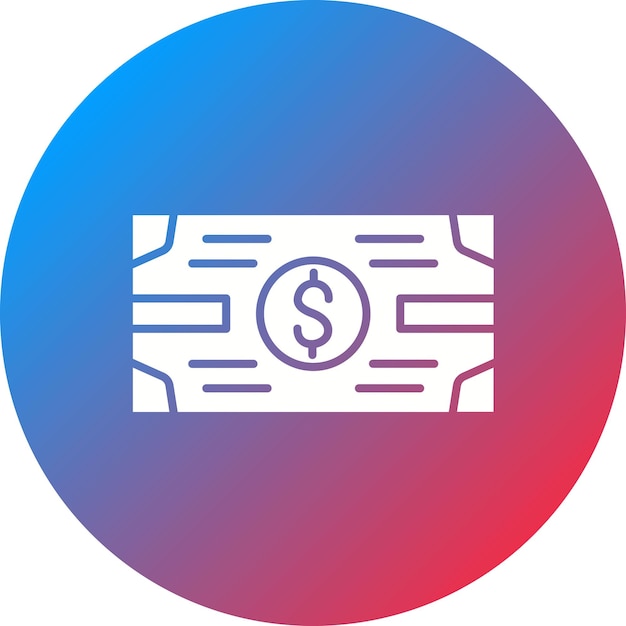 Imagen vectorial del icono del dinero Se puede usar para viajes