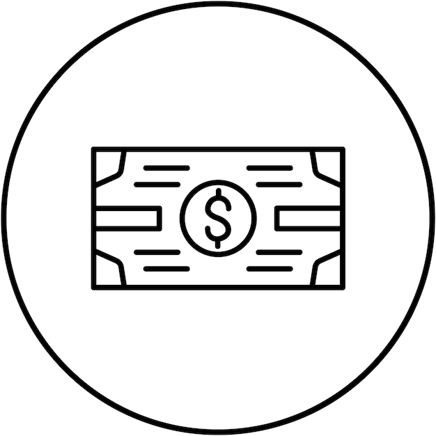 Vector imagen vectorial del icono del dinero se puede usar para viajes