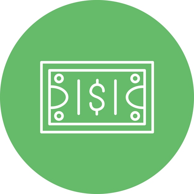 Imagen vectorial del icono del dinero Se puede utilizar para la Agencia de Viajes