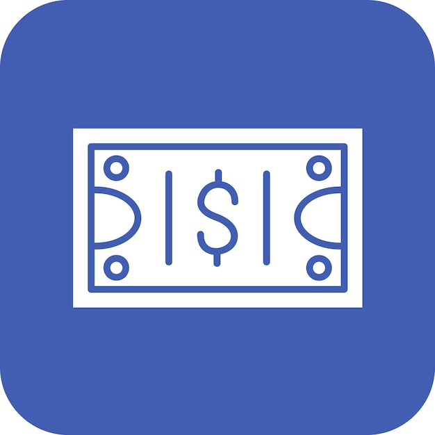 Imagen vectorial del icono del dinero Se puede utilizar para la Agencia de Viajes