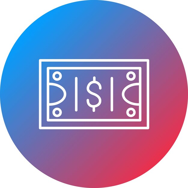 Imagen vectorial del icono del dinero Se puede utilizar para la Agencia de Viajes