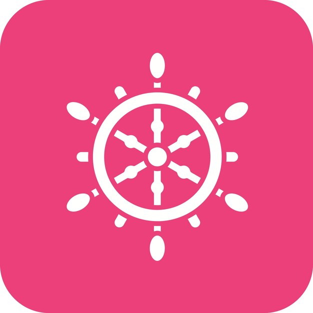 Imagen vectorial del icono de dirección del barco Se puede utilizar para viajes