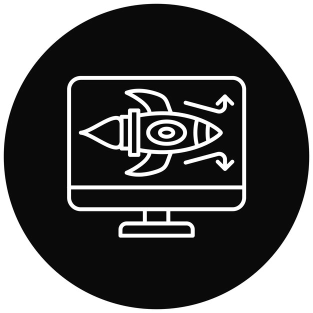 Imagen vectorial del ícono de dirección Puede utilizarse para el arranque