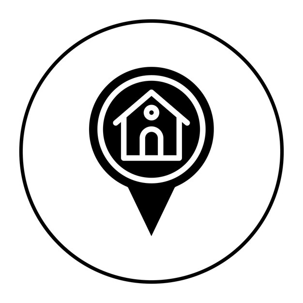 La imagen vectorial del icono de las direcciones se puede utilizar para el comercio minorista digital