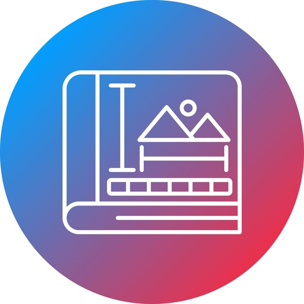 Imagen vectorial de icono de las directrices de marca Se puede utilizar para la agencia de redes sociales