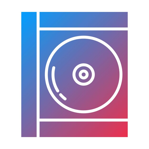Imagen vectorial del icono del disco compacto Puede utilizarse para artículos de oficina