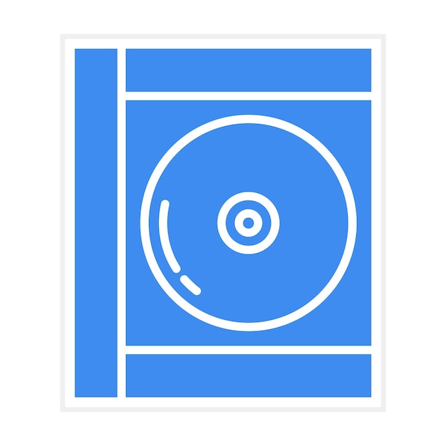 Imagen vectorial del icono del disco compacto Puede utilizarse para artículos de oficina