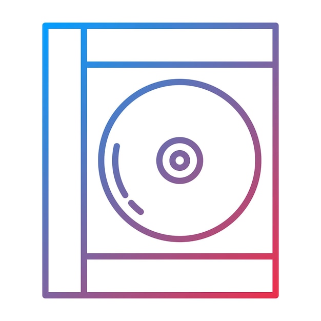 Imagen vectorial del icono del disco compacto Puede utilizarse para artículos de oficina