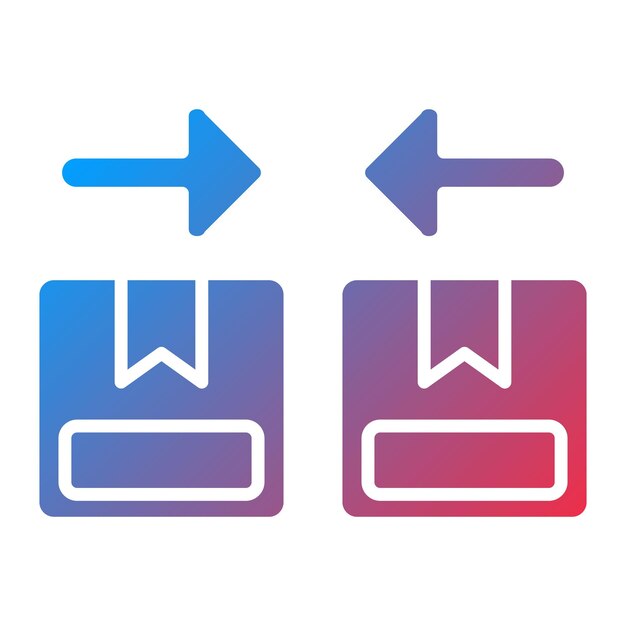 Vector imagen vectorial del icono de discrepancia se puede utilizar para la logística