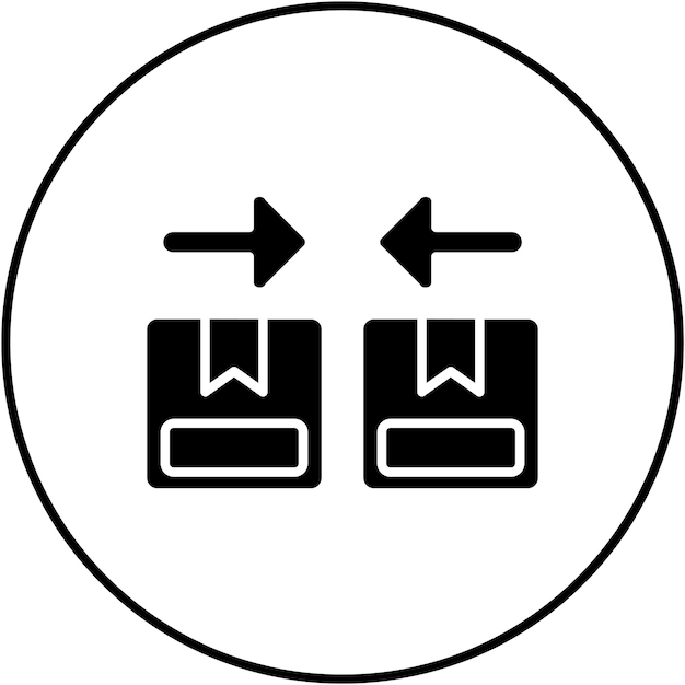 Imagen vectorial del icono de discrepancia se puede utilizar para la logística