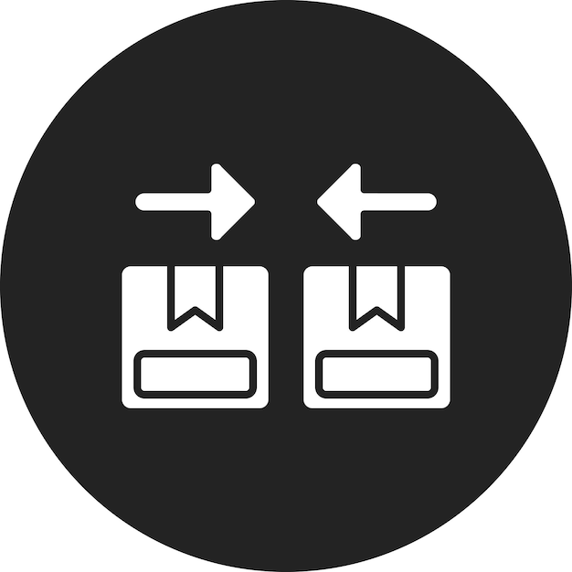 Imagen vectorial del icono de discrepancia se puede utilizar para la logística