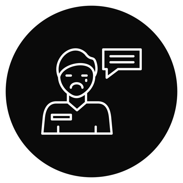 Imagen vectorial del icono de la disculpa Se puede usar para las habilidades de la vida