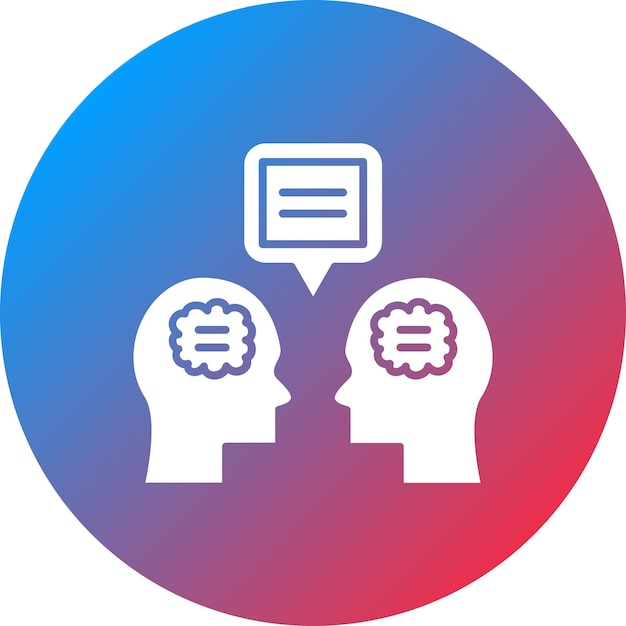 Imagen vectorial del icono de discusión Puede utilizarse para la gestión de proyectos