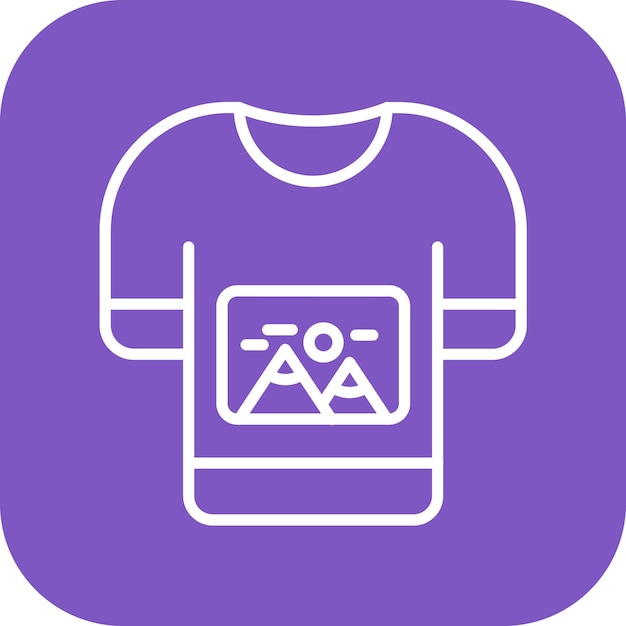 Imagen vectorial del icono de diseño de la camisa Se puede utilizar para el diseño