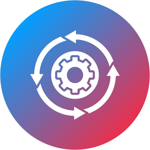 Imagen vectorial de icono de diseño circular Puede utilizarse para Economía
