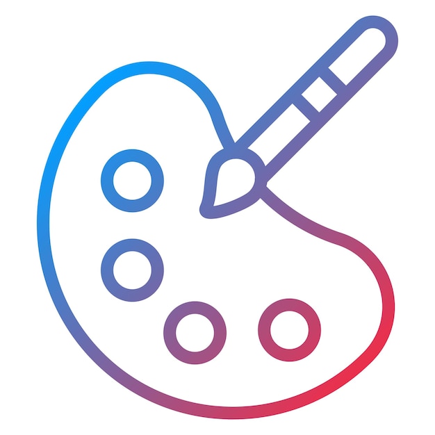Imagen vectorial de icono de diseño de color Se puede utilizar para Art and Craft Supplies