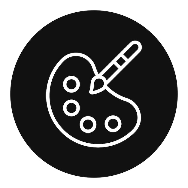 Imagen vectorial de icono de diseño de color Se puede utilizar para Art and Craft Supplies