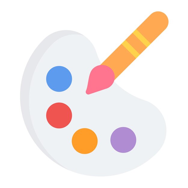 Imagen vectorial de icono de diseño de color Se puede utilizar para Art and Craft Supplies