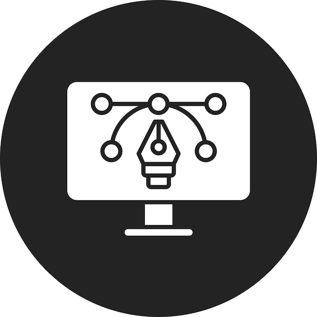 Imagen vectorial de icono de diseño gráfico Se puede usar para UX e UI