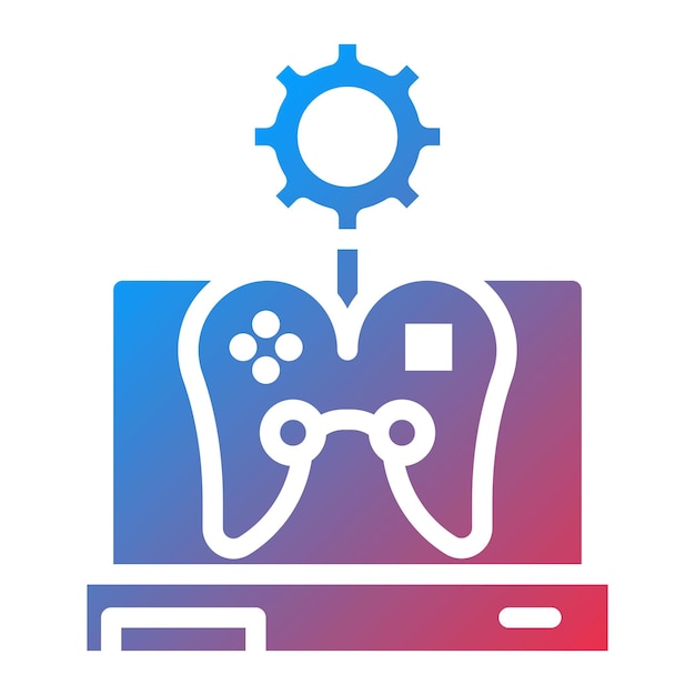 Imagen vectorial de icono de diseño de juego Se puede utilizar para el desarrollo de juegos