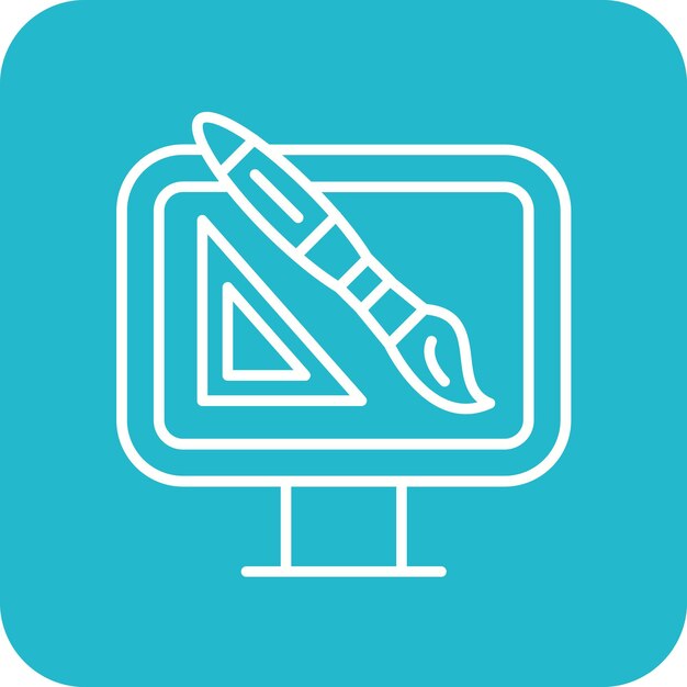 Imagen vectorial de icono de diseño personalizado Se puede utilizar para el marketing web