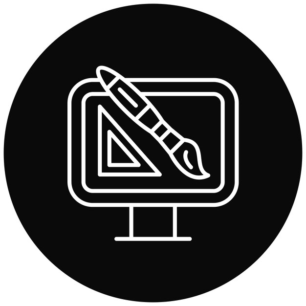 Imagen vectorial de icono de diseño personalizado Se puede utilizar para el marketing web
