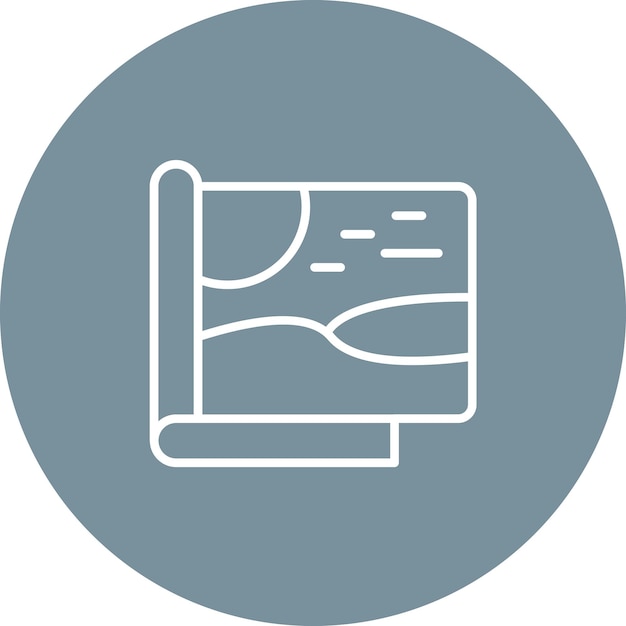 Imagen vectorial del icono de diseño de la revista Se puede utilizar para el diseño