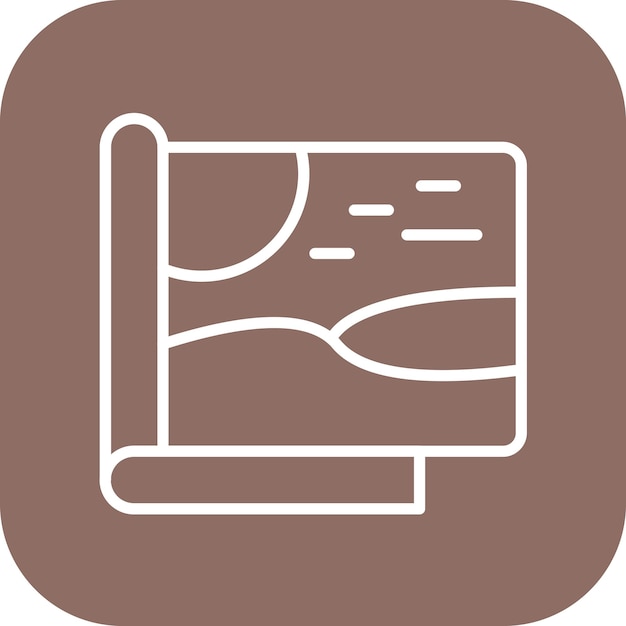 Imagen vectorial del icono de diseño de la revista Se puede utilizar para el diseño