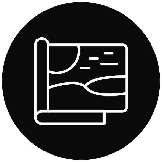 Imagen vectorial del icono de diseño de la revista Se puede utilizar para el diseño