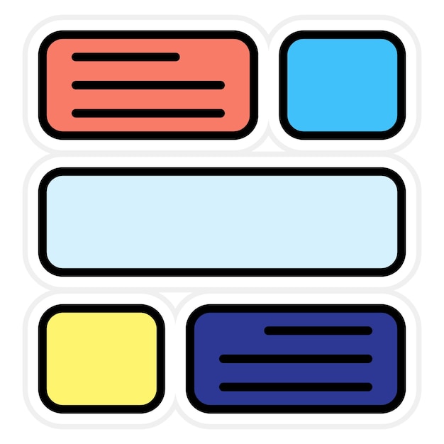 Imagen vectorial del icono de diseño del sitio web Se puede utilizar para el marketing