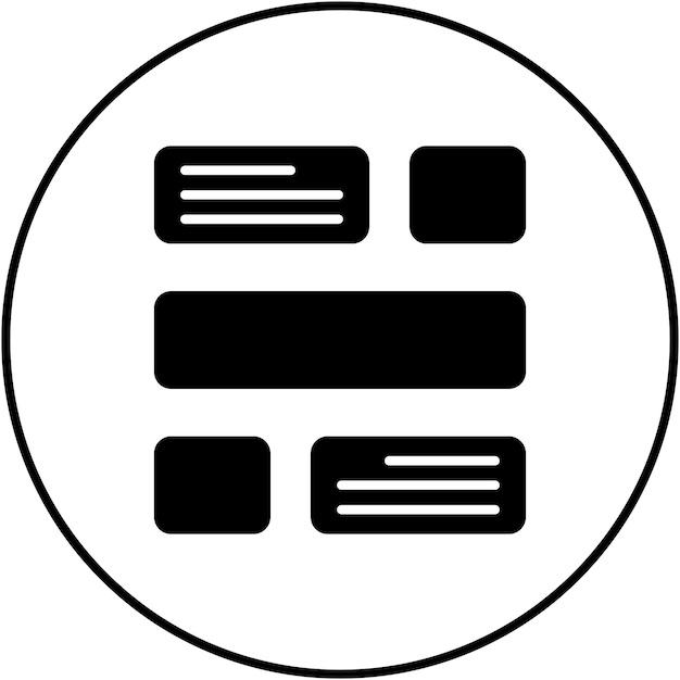 Imagen vectorial del icono de diseño del sitio web Se puede utilizar para el marketing