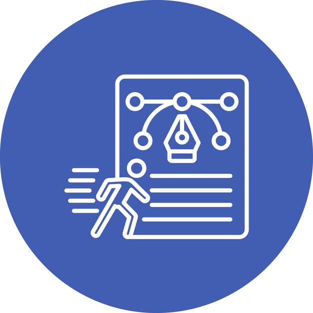 Imagen vectorial de icono de diseño Sprint Se puede usar para UX e UI