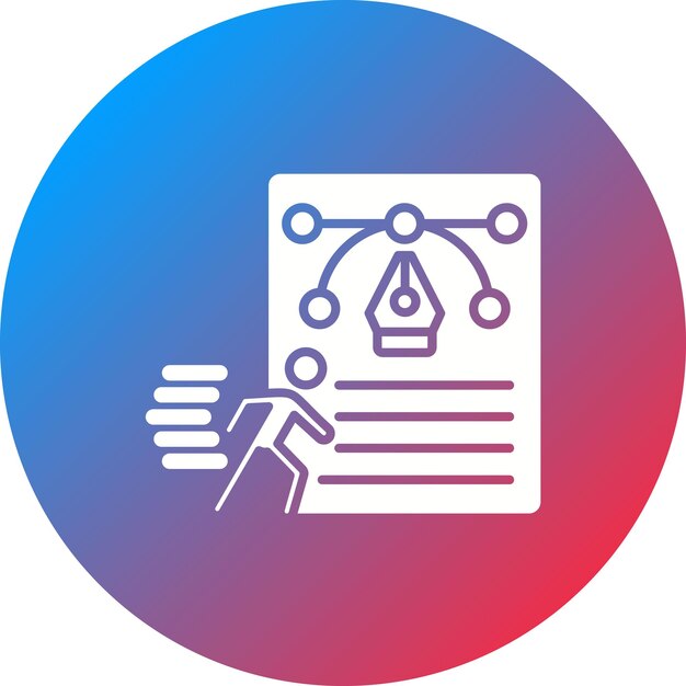 Imagen vectorial de icono de diseño Sprint Se puede usar para UX e UI