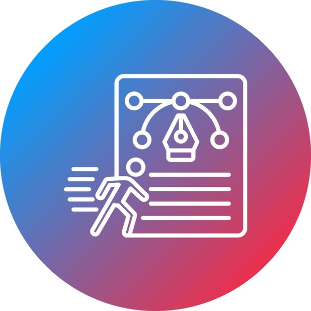 Imagen vectorial de icono de diseño Sprint Se puede usar para UX e UI
