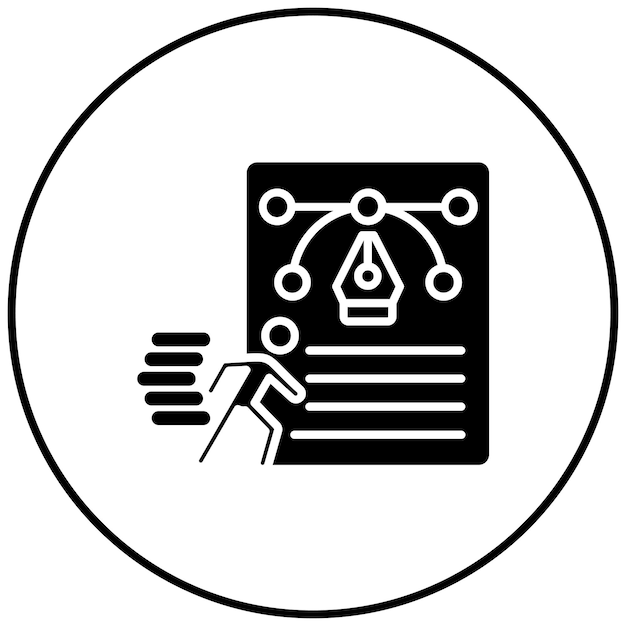 Imagen vectorial de icono de diseño Sprint Se puede usar para UX e UI