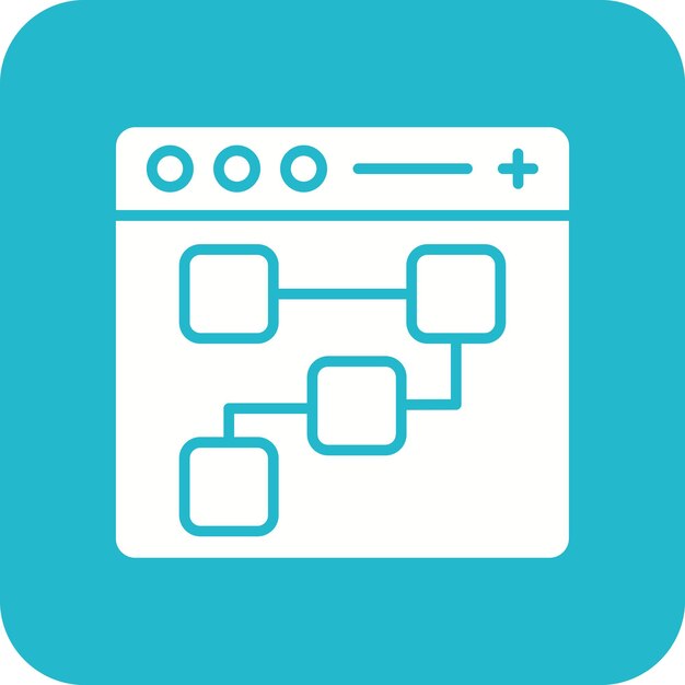 Imagen vectorial de icono de diseño UX Se puede usar para programación de computadoras
