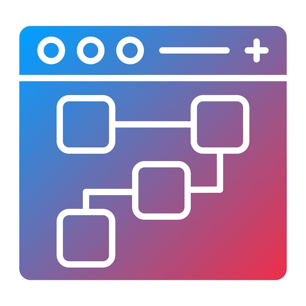 Imagen vectorial de icono de diseño UX Se puede usar para programación de computadoras