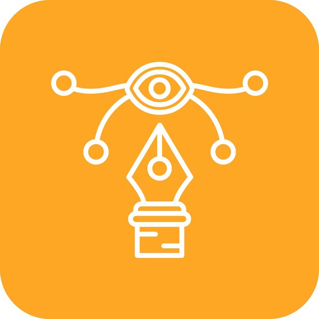 Imagen vectorial de icono de diseño visual Se puede utilizar para la Agencia de Medios