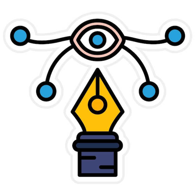 Imagen vectorial de icono de diseño visual Se puede utilizar para la Agencia de Medios