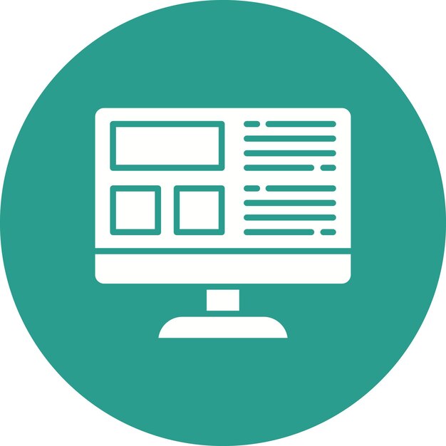 Imagen vectorial de icono de diseño web Se puede usar para codificación y desarrollo