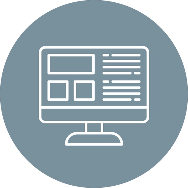 Imagen vectorial de icono de diseño web Se puede usar para codificación y desarrollo