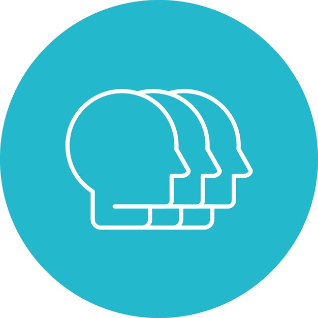 Imagen vectorial del icono de disociación Se puede utilizar para el trastorno