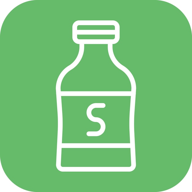 Imagen vectorial del icono del disolvente Se puede utilizar para la lavandería