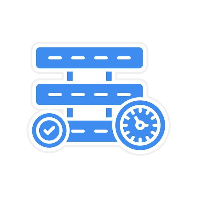 Imagen vectorial del icono de disponibilidad Se puede utilizar para Big Data