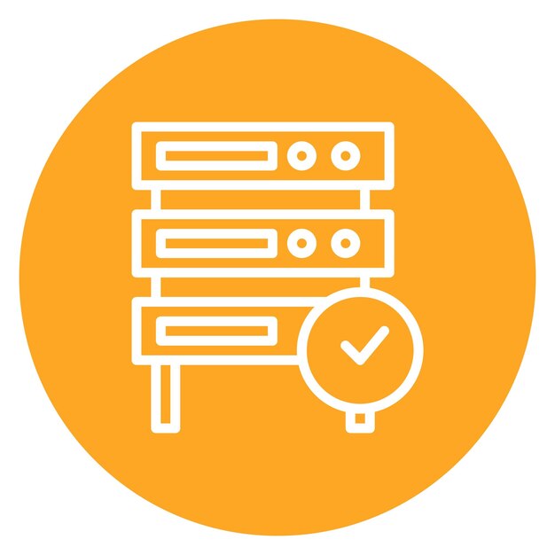 Imagen vectorial del ícono de disponibilidad de la red Se puede utilizar para la creación de redes