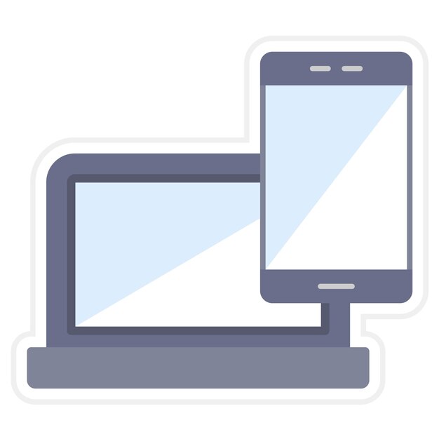 Imagen vectorial del icono del dispositivo Se puede utilizar para la UX de la interfaz de usuario móvil